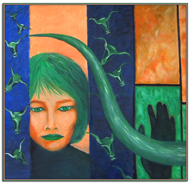 denise Rafenomanjato - orange et vert