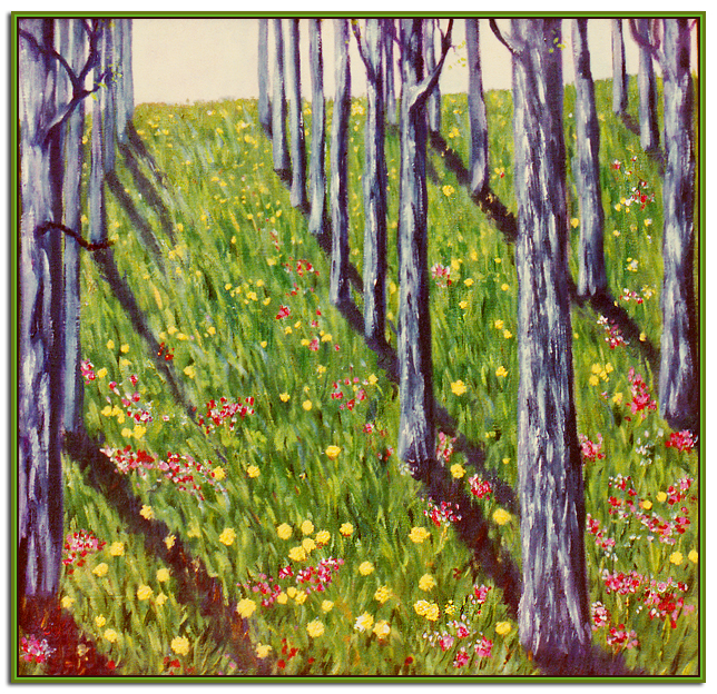 denise Rafenomanjato - peupleraie au printemps