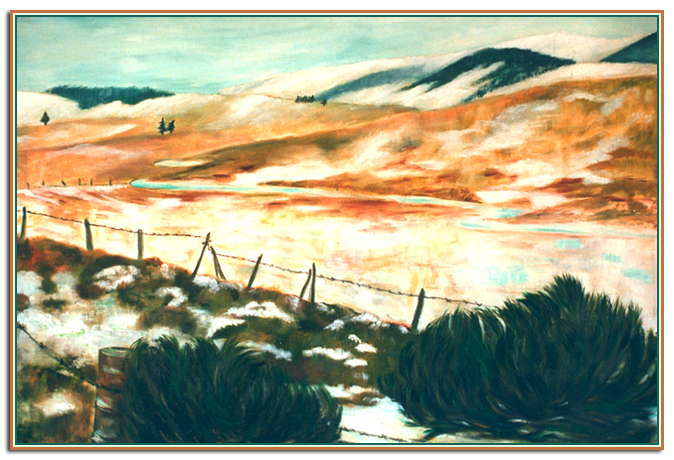 Prairie d' avril: peinture de Denise Rafenomanjato