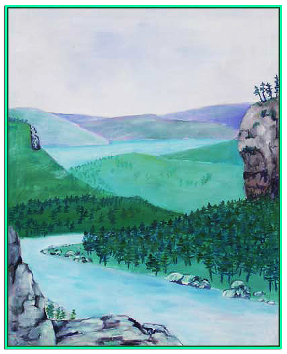 rivière bleue