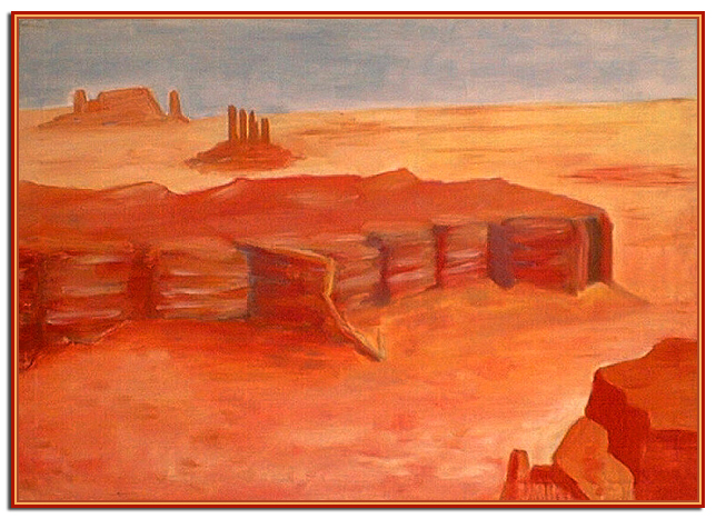 La Mesa se dresse dans un paysage désertique