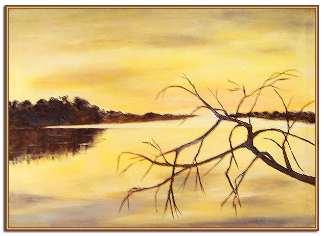 Soleil couchant: tableau de Denise Rafenomanjato